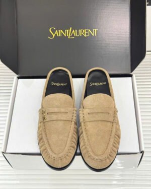 Saint Laurent Le Loafer Unisex Leather Mules