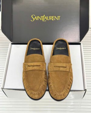 Saint Laurent Le Loafer Unisex Leather Mules