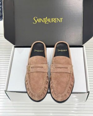 Saint Laurent Le Loafer Unisex Leather Mules