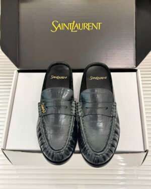 Saint Laurent Le Loafer Unisex Leather Mules