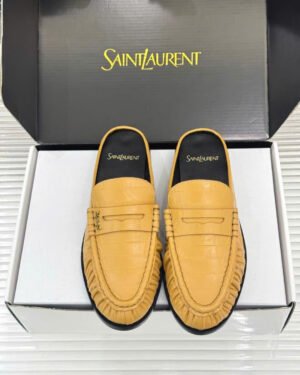 Saint Laurent Le Loafer Unisex Leather Mules