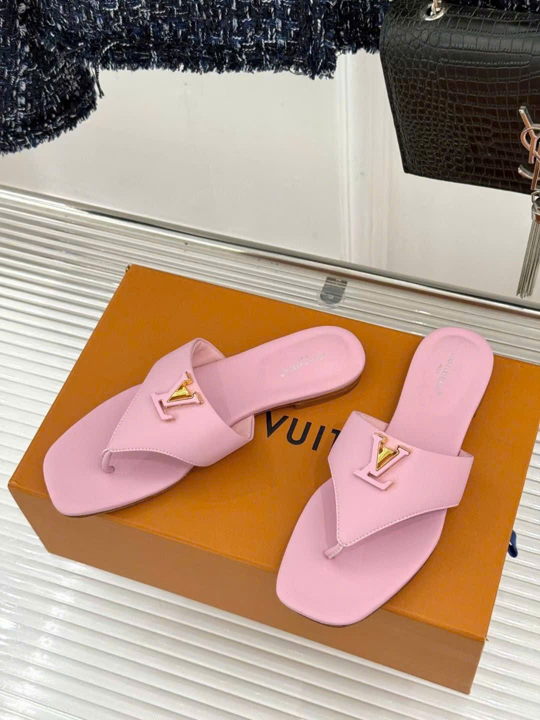 Louis Vuitton LV Logo Flat Thong Sandal - Image 8