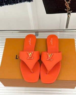 Louis Vuitton LV Logo Flat Thong Sandal