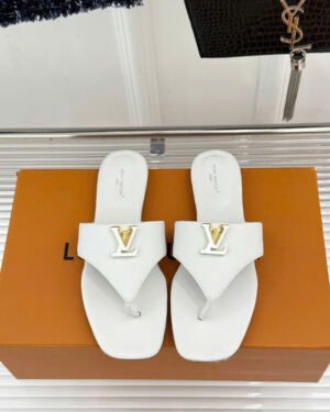 Louis Vuitton LV Logo Flat Thong Sandal