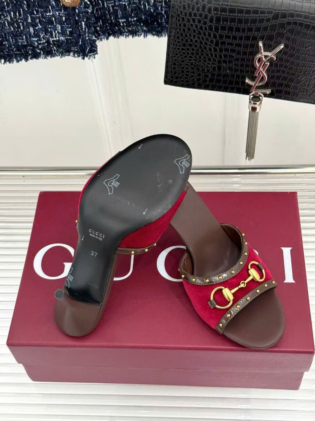 Gucci Women's Horsebit Mid-Heel Sandal - Image 2