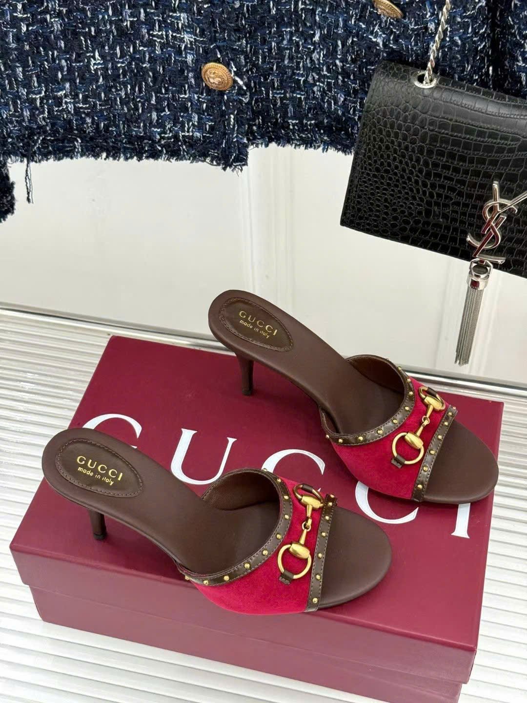 Gucci Women's Horsebit Mid-Heel Sandal - Image 7